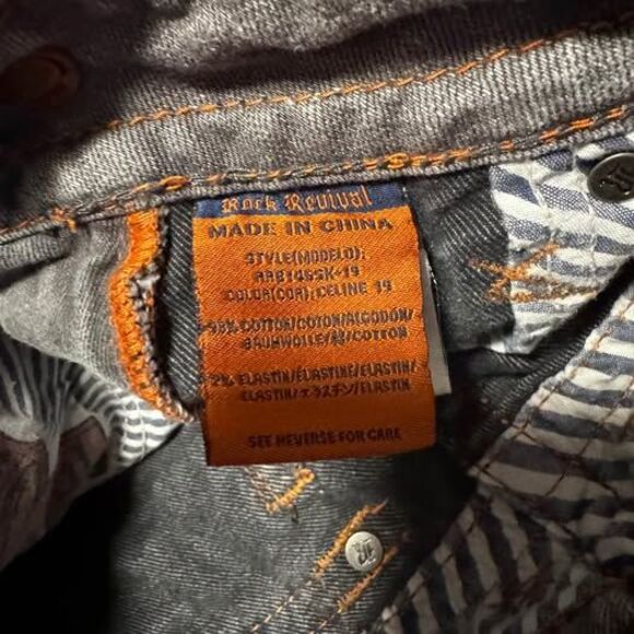 Rock Revival Jeans Size 25- Celine Skinny- Long Inseam - Picture 5 of 7